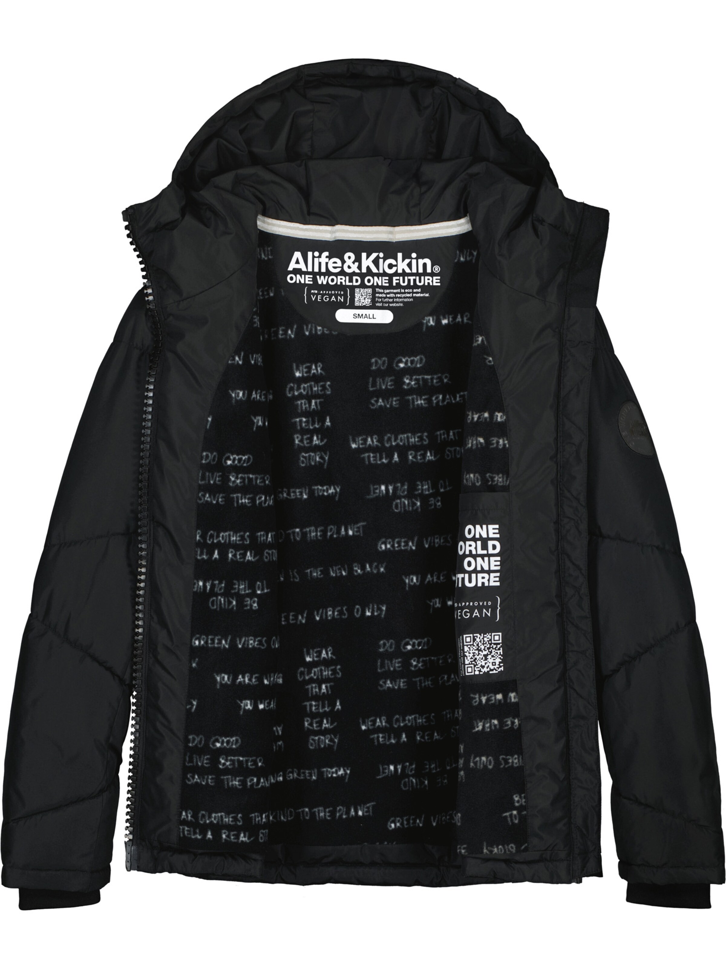 alife & kickin Winter Jacket 'KasandraAK' in Black
