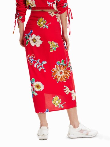 Desigual - Falda 'Crimea' en rojo: frente