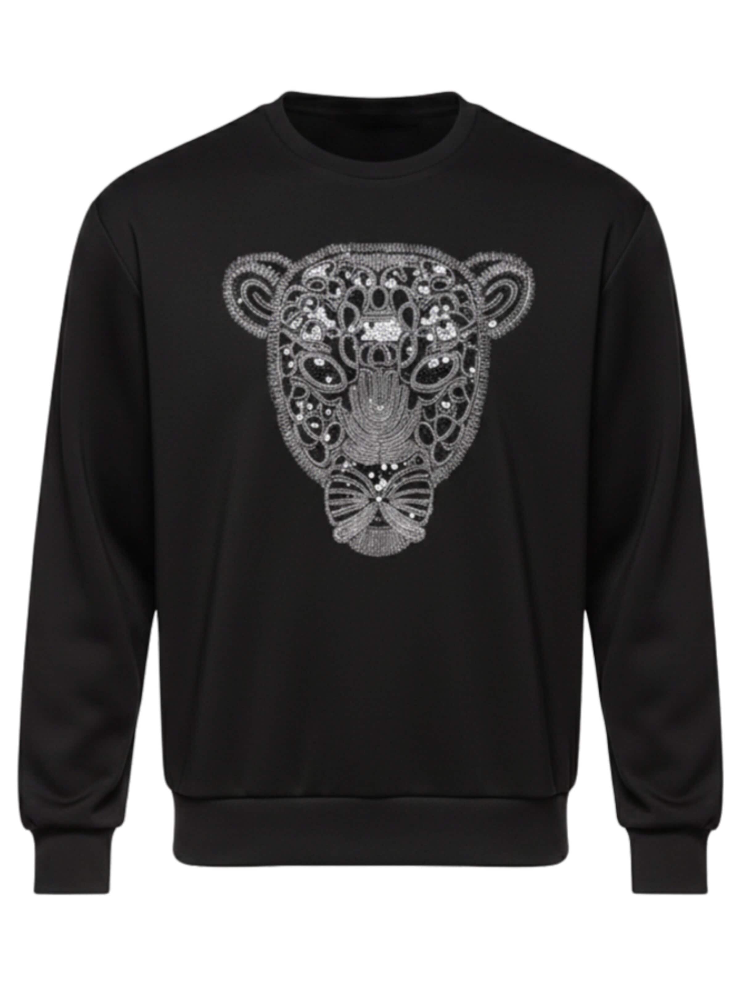 OmbreSweater majica - crna boja: prednji dio