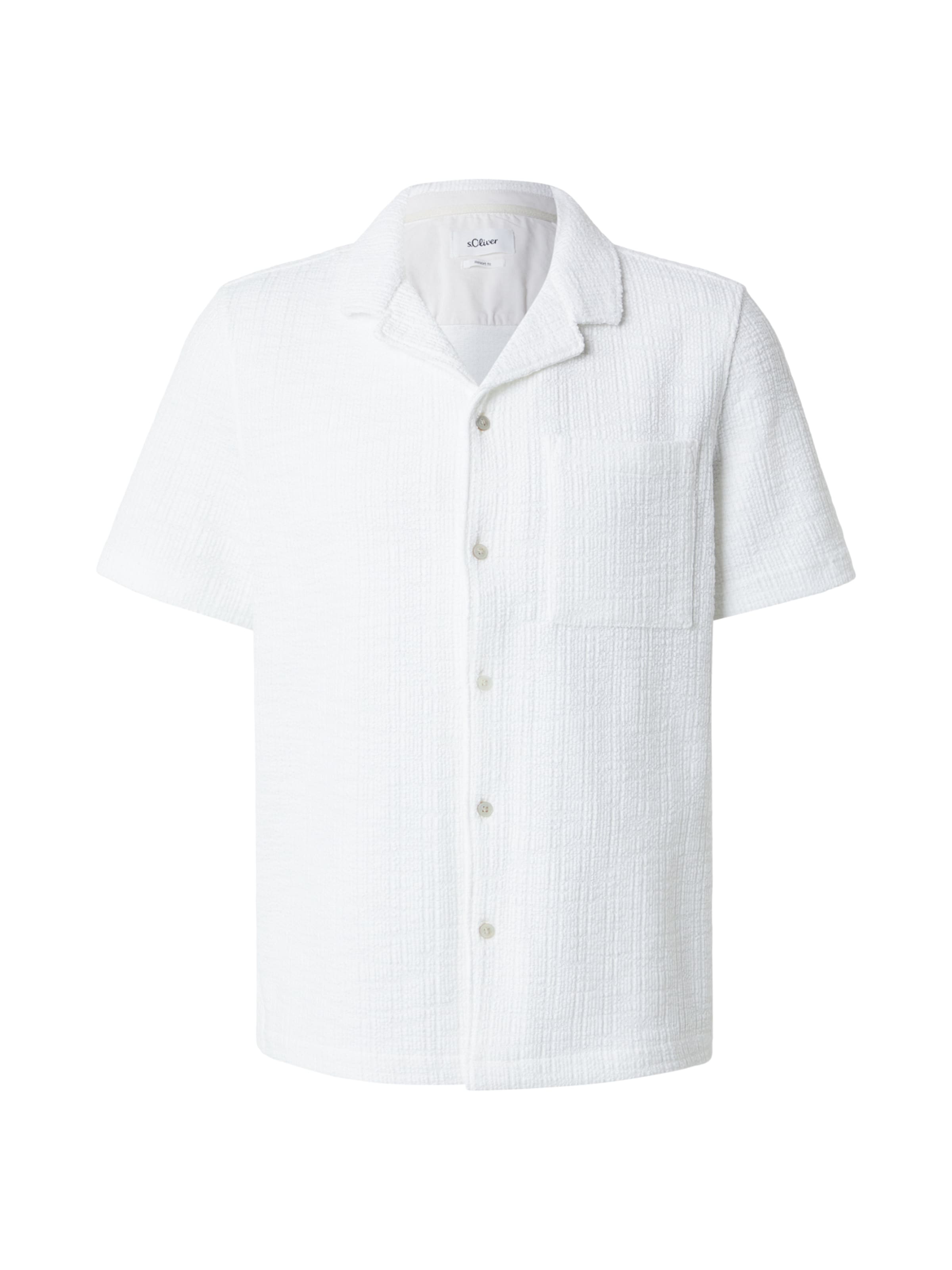 s.Oliver Regular fit Overhemd in Wit: voorkant