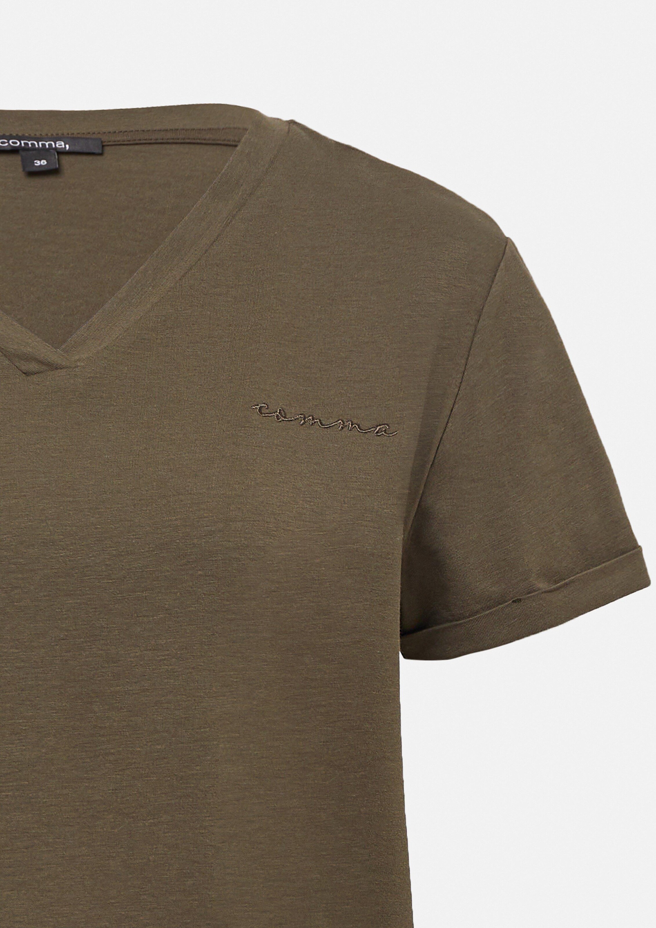 COMMA Shirt in Braun