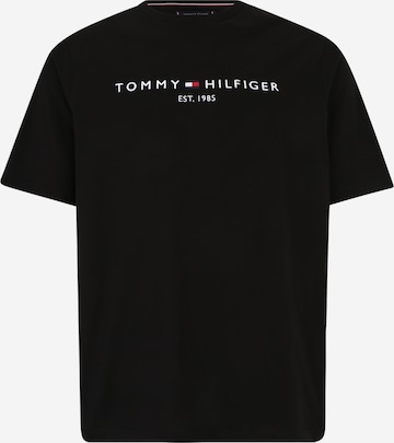 Tommy Hilfiger Big & Tall Shirt in Zwart: voorkant