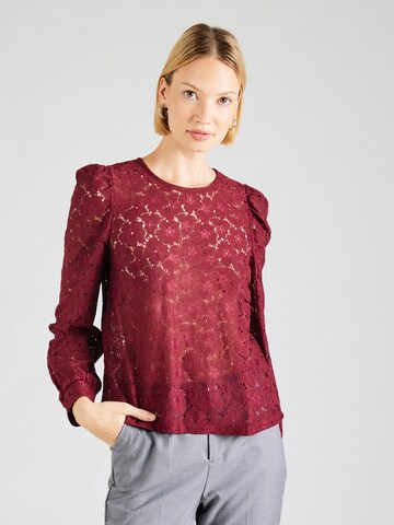 PIECES Bluse 'PCNanessa' i rød: forside