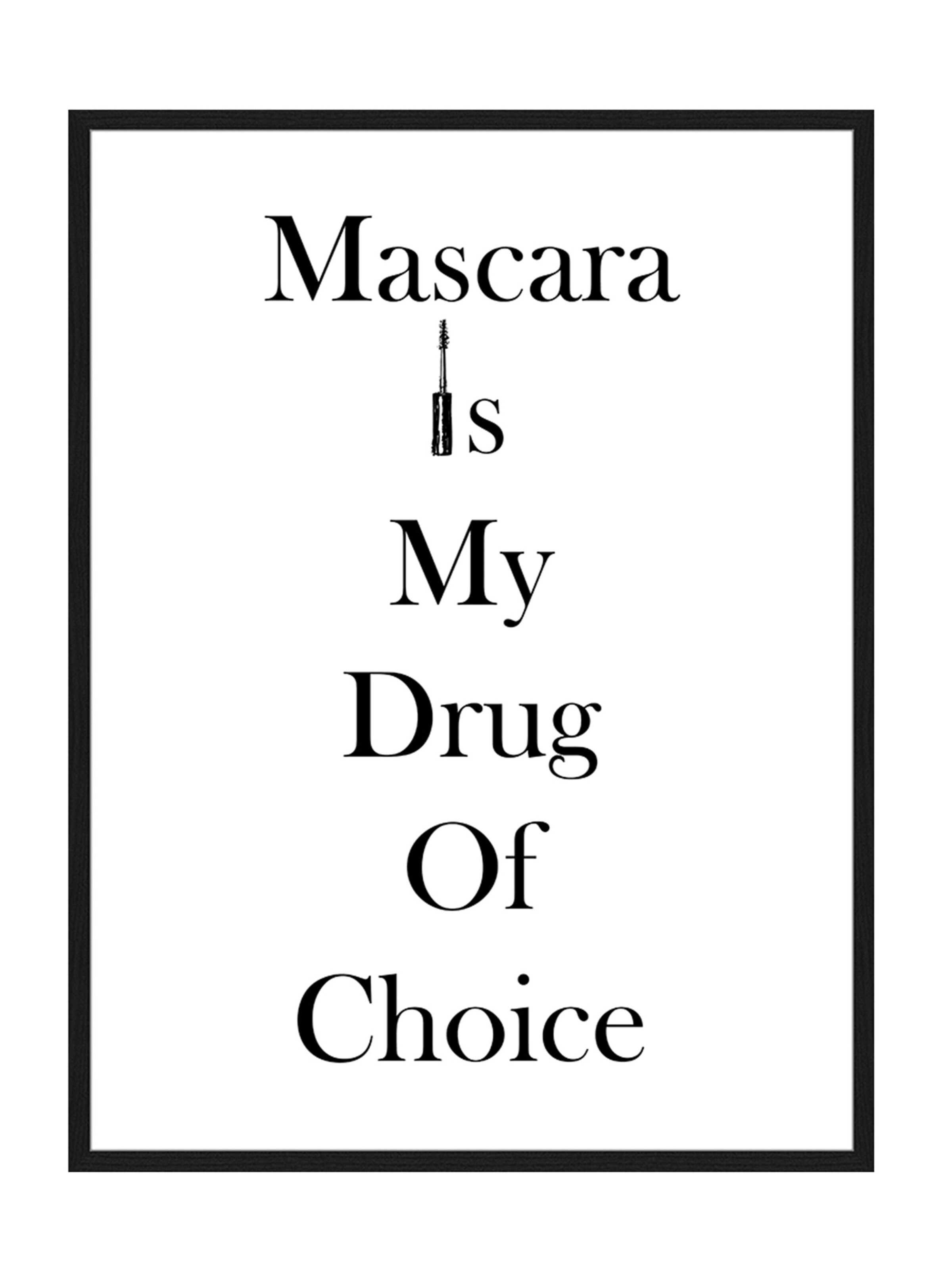 Liv Corday Bild  'Drug of Choice' in Schwarz: Vorderseite