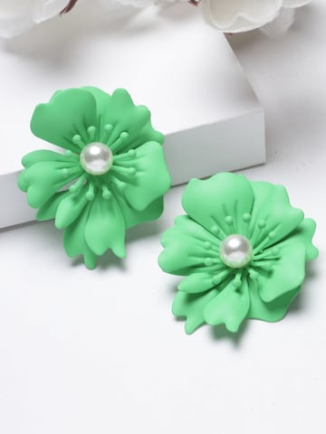 AVANT-GARDE PARIS Earrings 'Karolinata' in Green