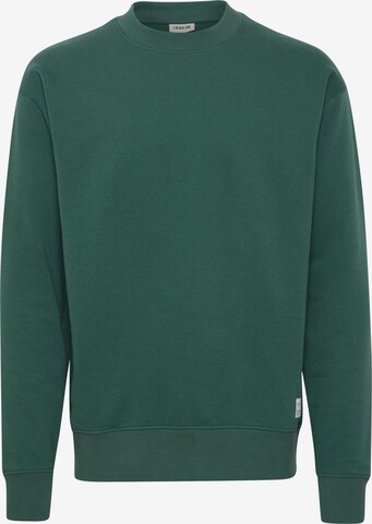 !Solid Sweatshirt ' LENZ ' in Groen: voorkant