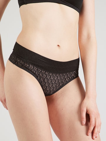 Calvin Klein Underwear Thong in Black: front