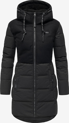 Manteau d’hiver 'Ashani' Ragwear en noir : devant