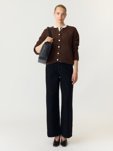 YAS Knit cardigan 'YASPLYRA' in Brown