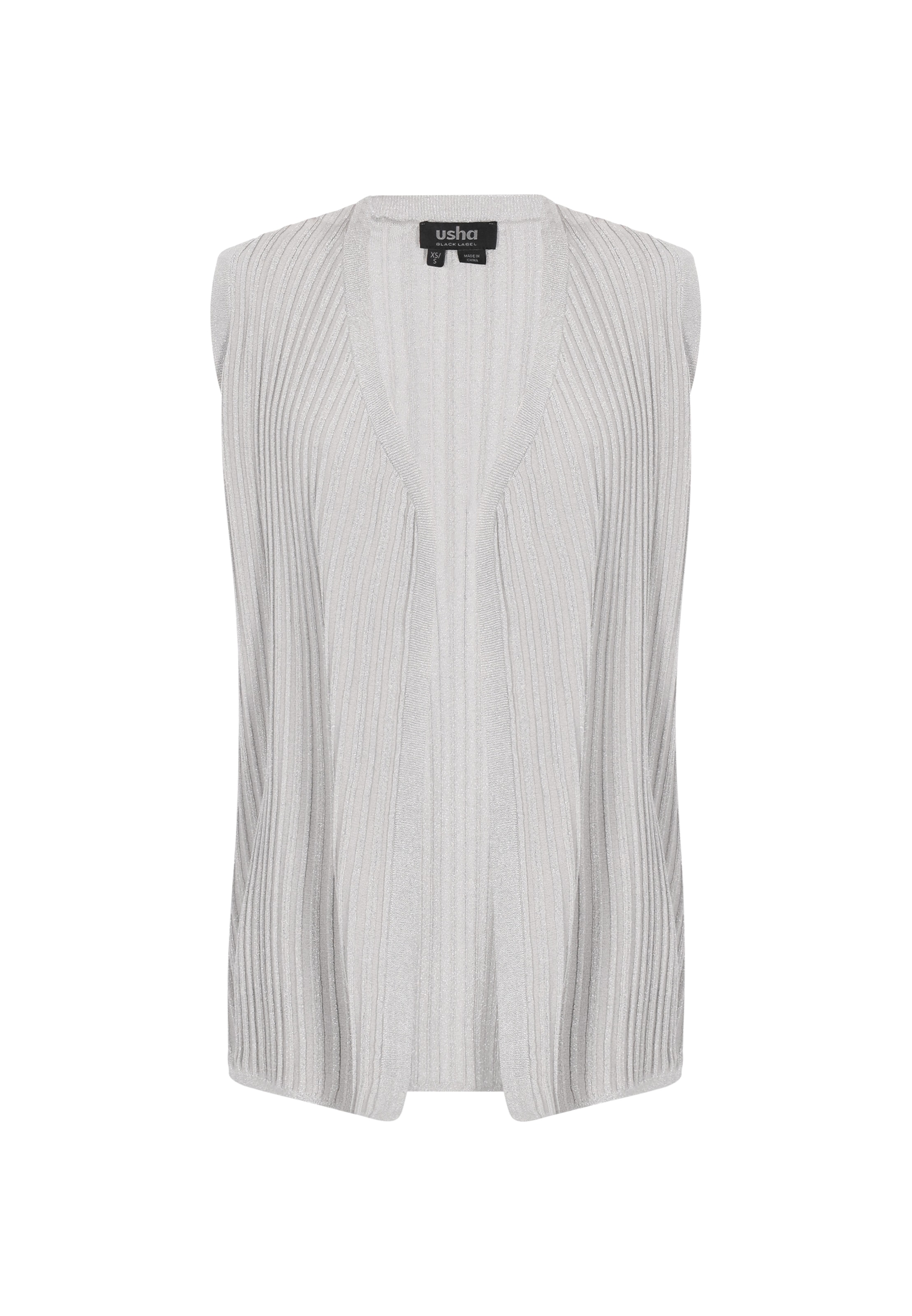 usha BLACK LABEL - Colete de malha em cinzento: frente