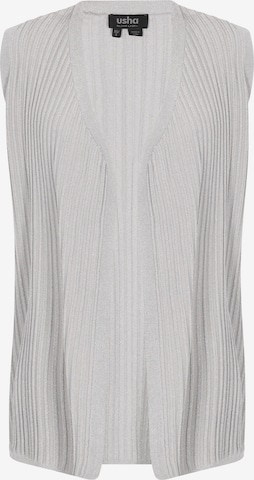 usha BLACK LABEL - Colete de malha em cinzento: frente