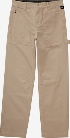 TOM TAILOR DENIM Loosefit Hose in Beige: predná strana