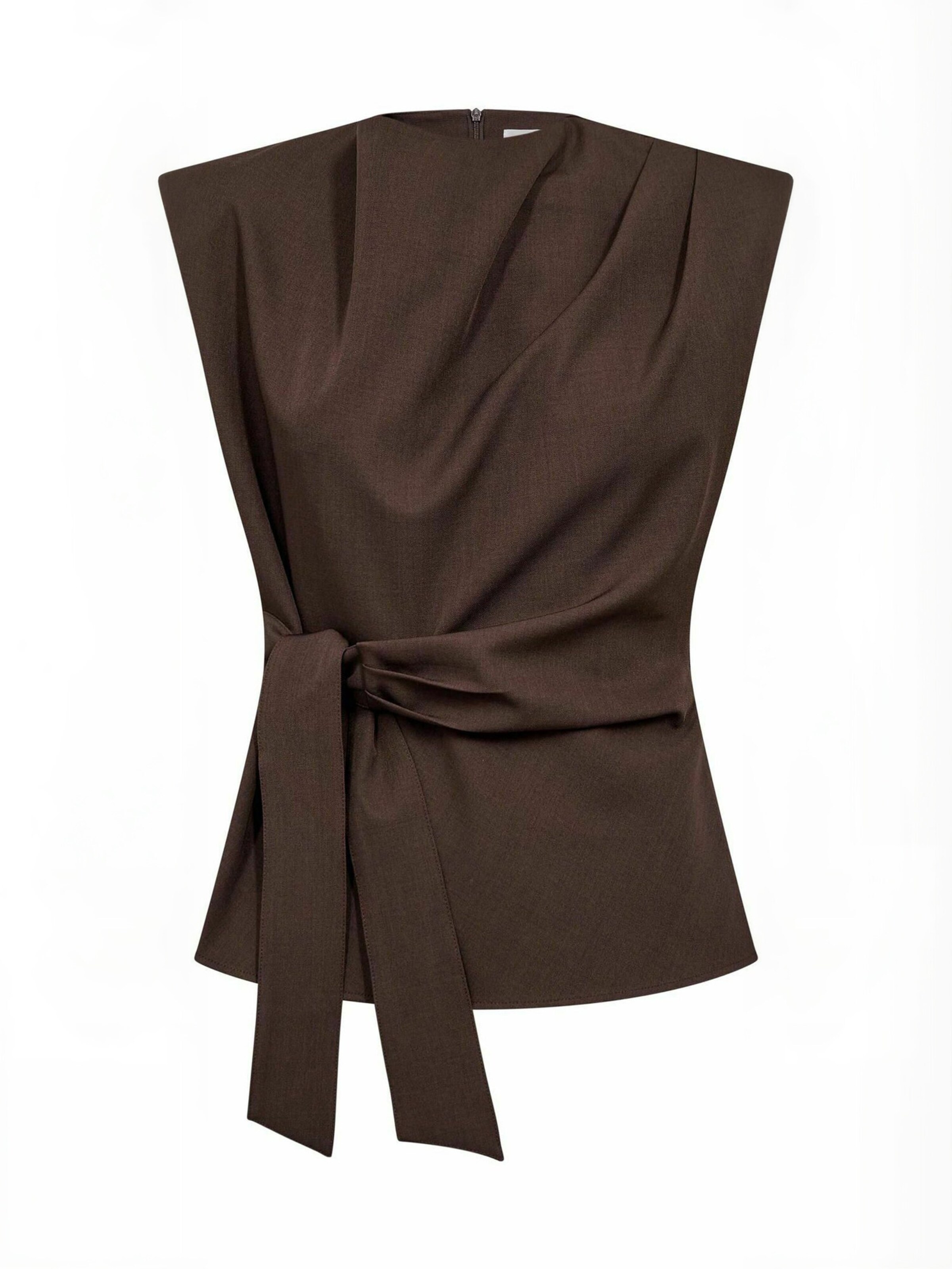 co'couture Top ' LunaCC ' – hnědá: přední strana