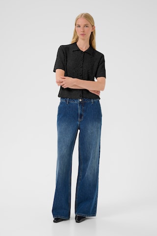 KAREN BY SIMONSEN Gebreid vest 'Nice ' in Zwart
