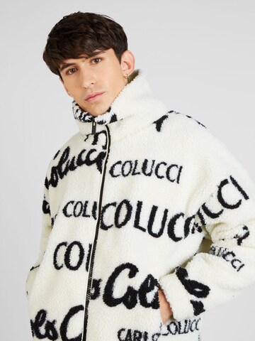 Jachetă  fleece de la Carlo Colucci pe alb