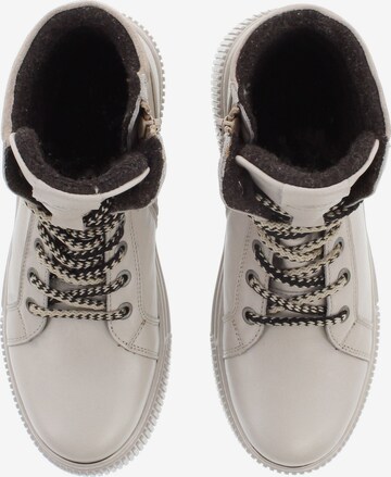 Libelle Lace-Up Ankle Boots in Beige