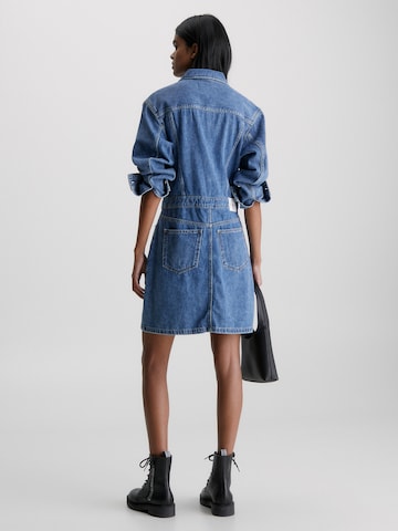 Calvin Klein Jeans Košilové šaty – modrá