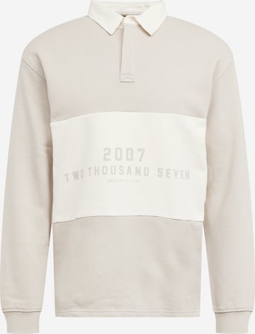 TOM TAILOR DENIM Sweatshirt in Beige: front