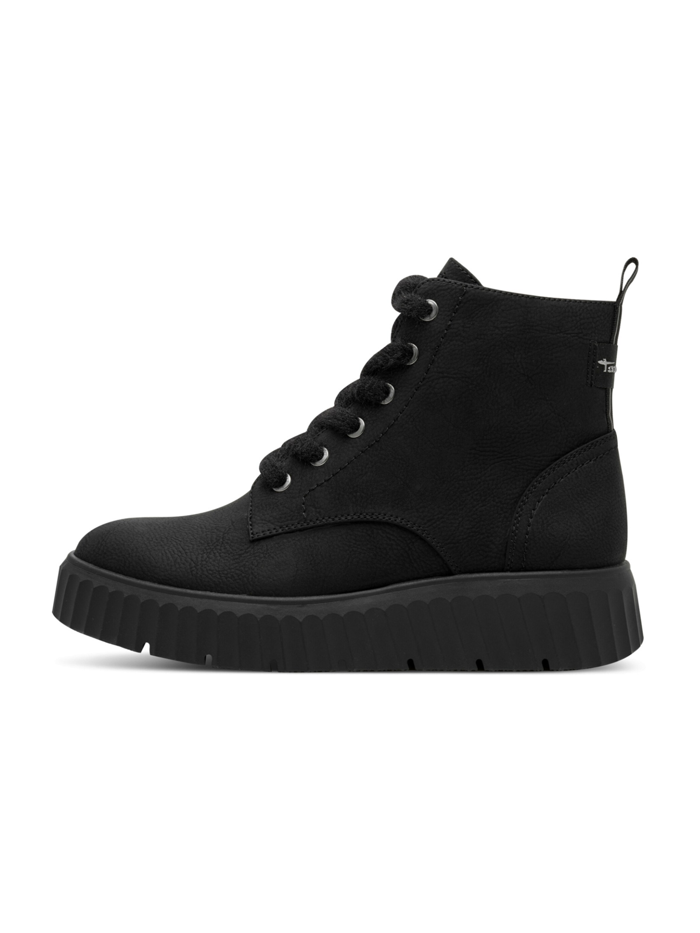Tamaris - Botines con cordones en negro