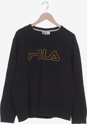 FILA Sweatshirt & Zip-Up Hoodie in XL in Black: front