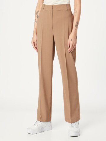 Regular Pantalon à plis 'Flaw' Libertine-Libertine en marron : devant