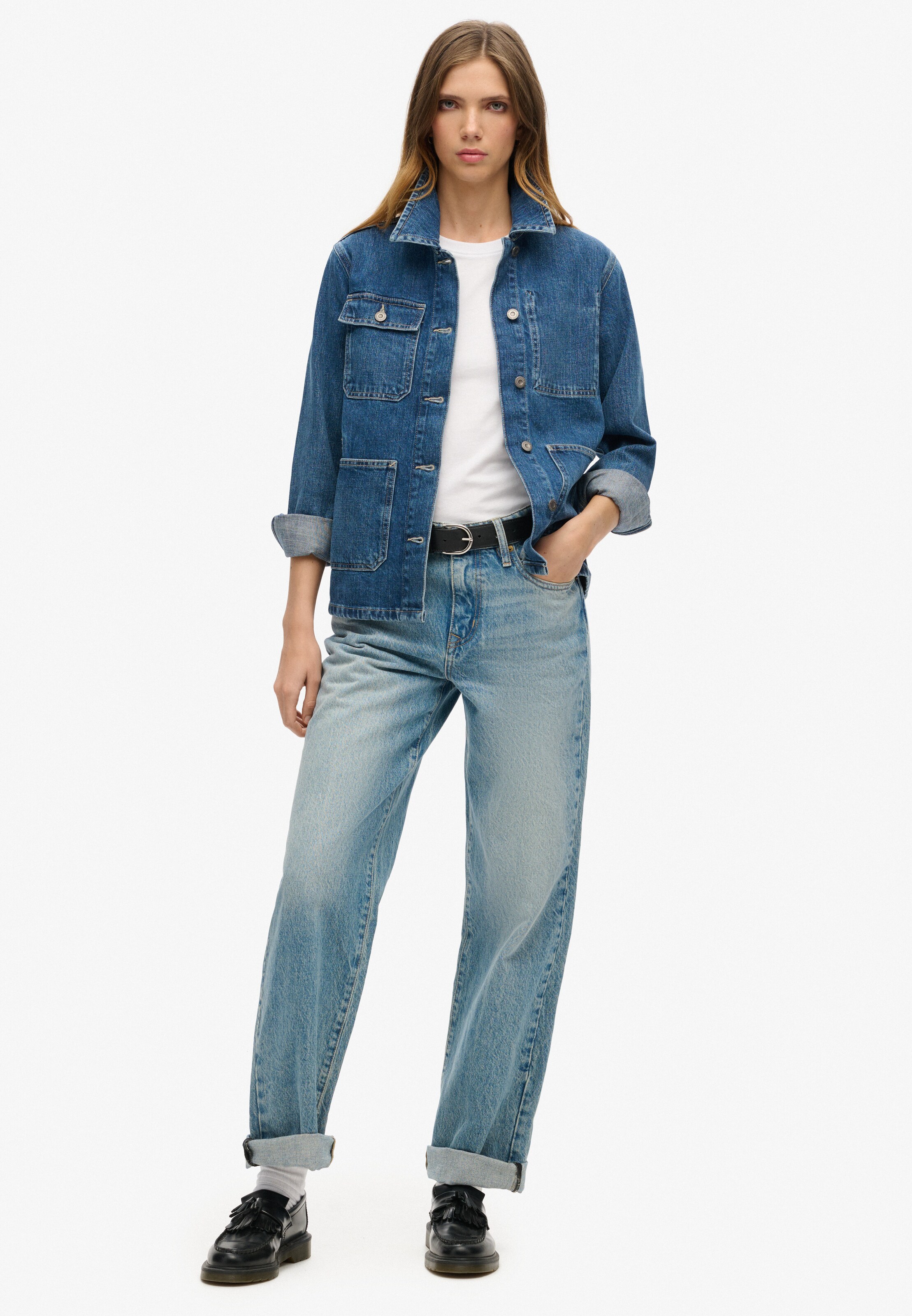 Veste mi-saison 'Chore ' Superdry en bleu