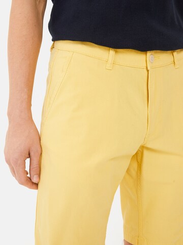 CAMEL ACTIVE Regular Chinoshorts aus Baumwolle mit Stretch in Gelb