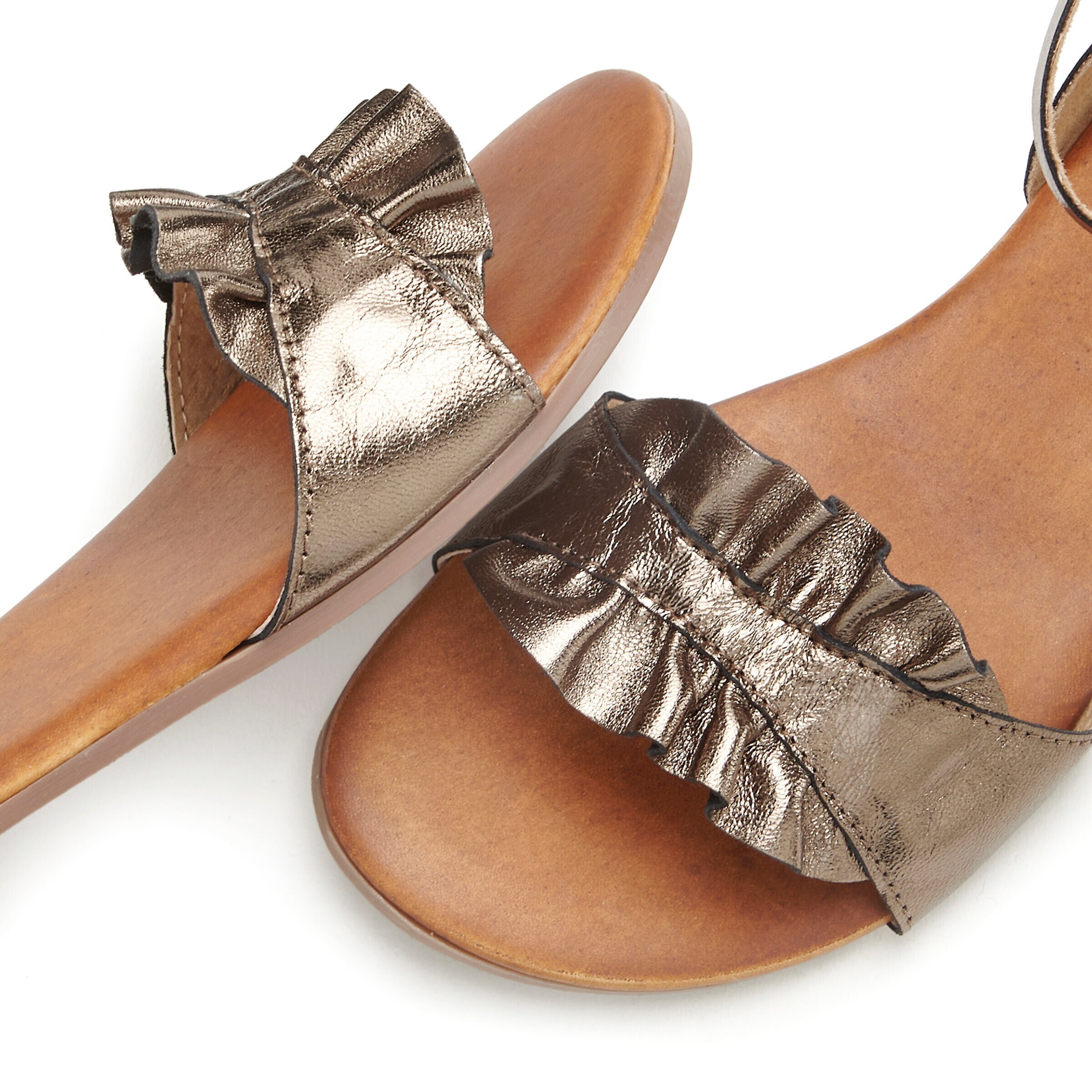 LASCANA Strap Sandals in Gold