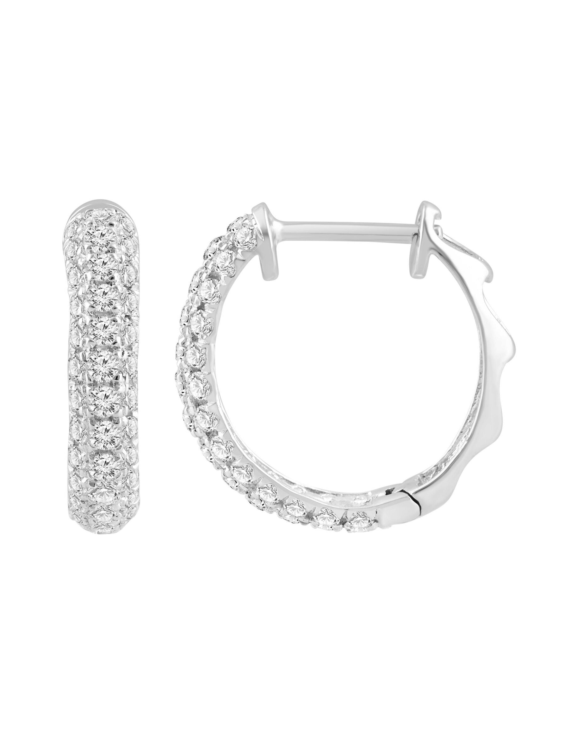 Boucles d'oreilles ETHISHER DIAMANTEN en argent