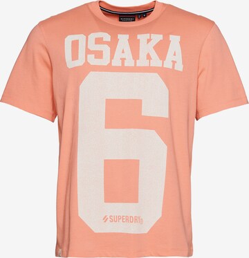 T-Shirt 'Osaka' Superdry en rose : devant