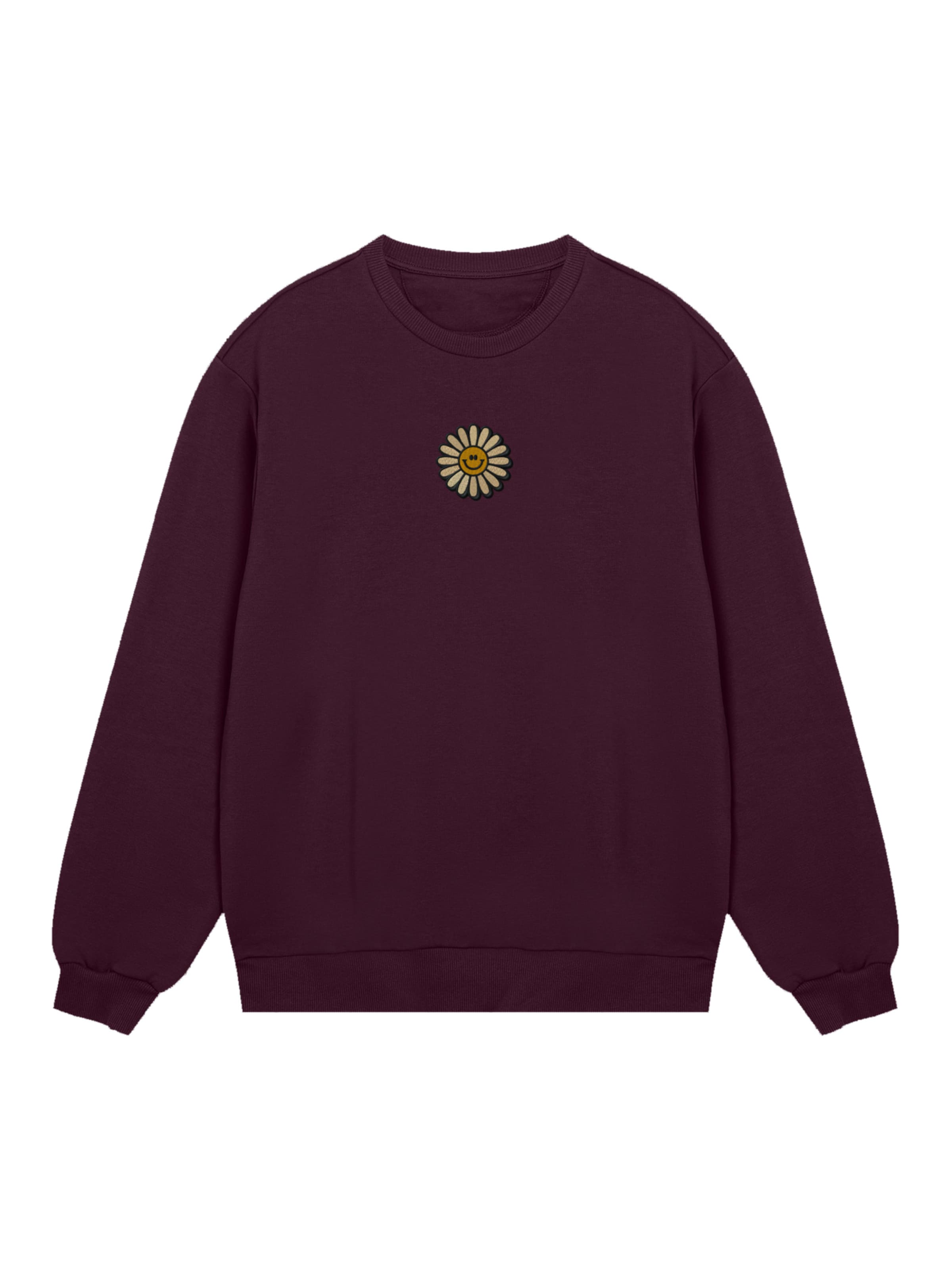 F4NT4STIC Sweatshirt 'Happy Flower' in Purple: front