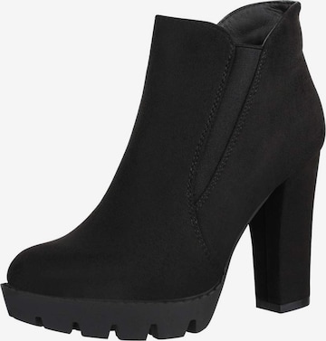 Elara Ankle Boots in Black: front