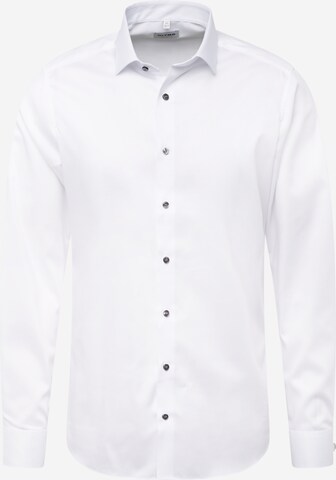 OLYMP Slim fit Business shirt 'Level 5' in White: front