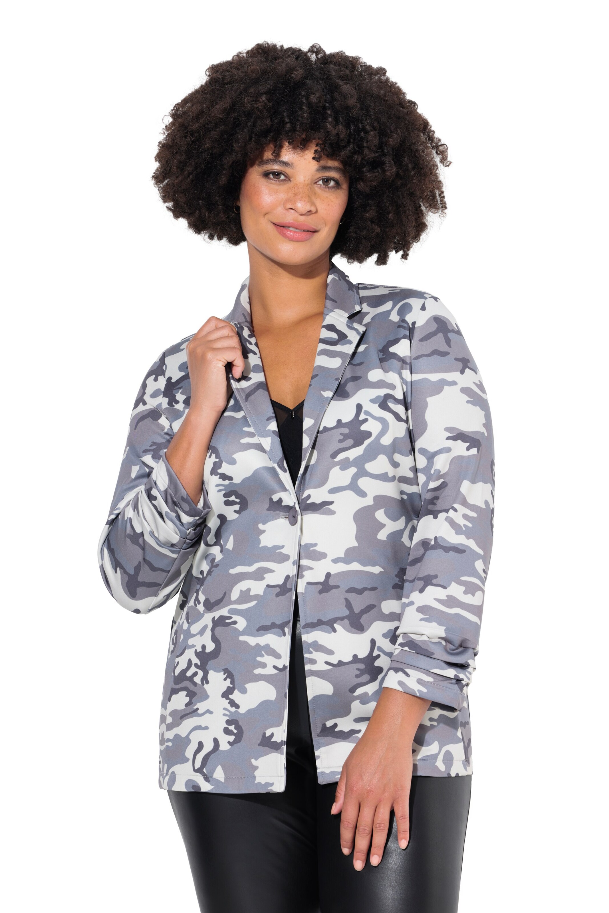 Angel of Style Blazer in Grey: front