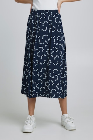 ICHI Skirt in Blue: front