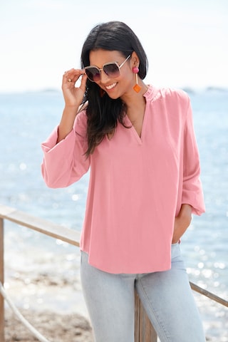 LASCANA Blouse in Roze: voorkant