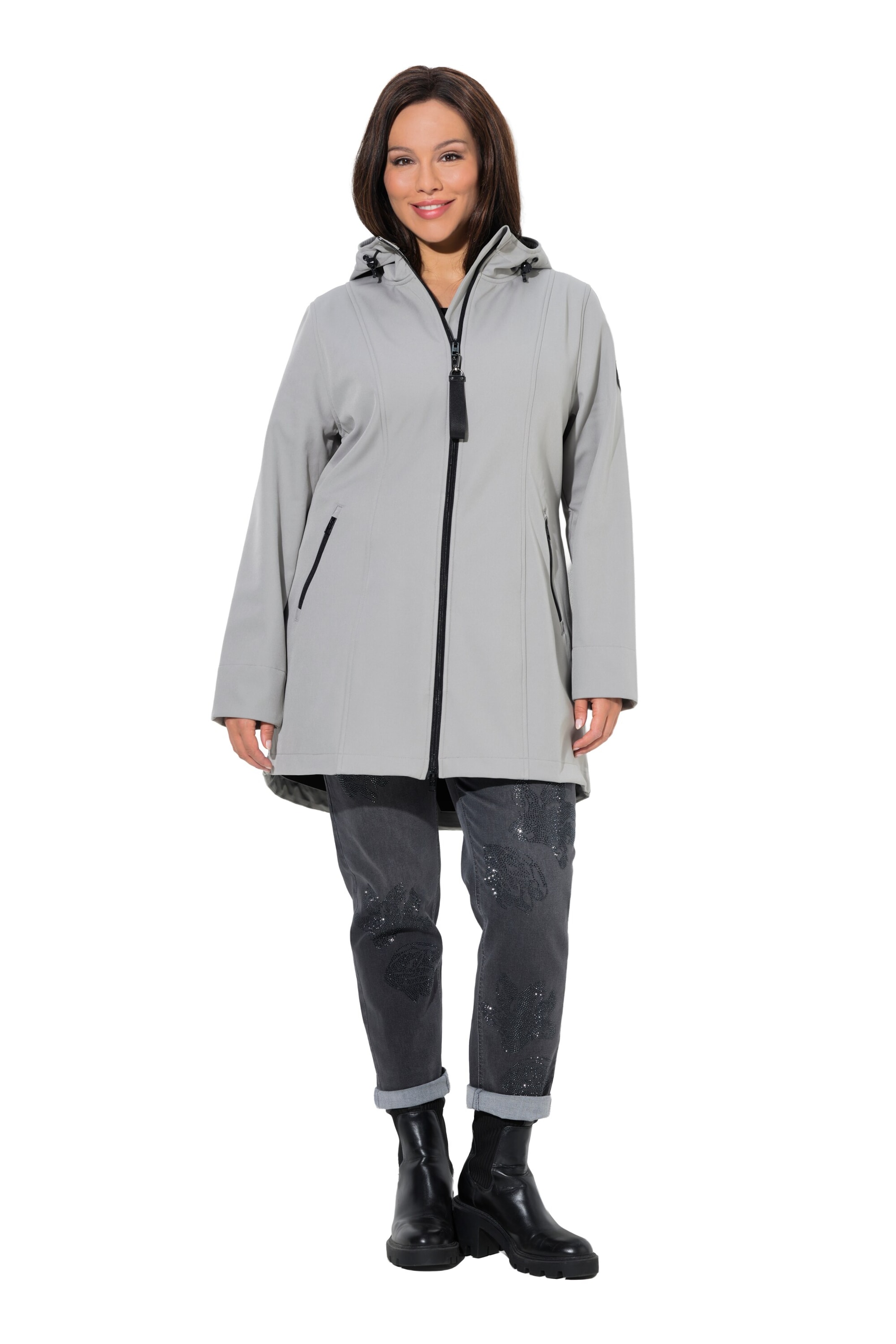 Ulla Popken Funktionsjacke in Grau