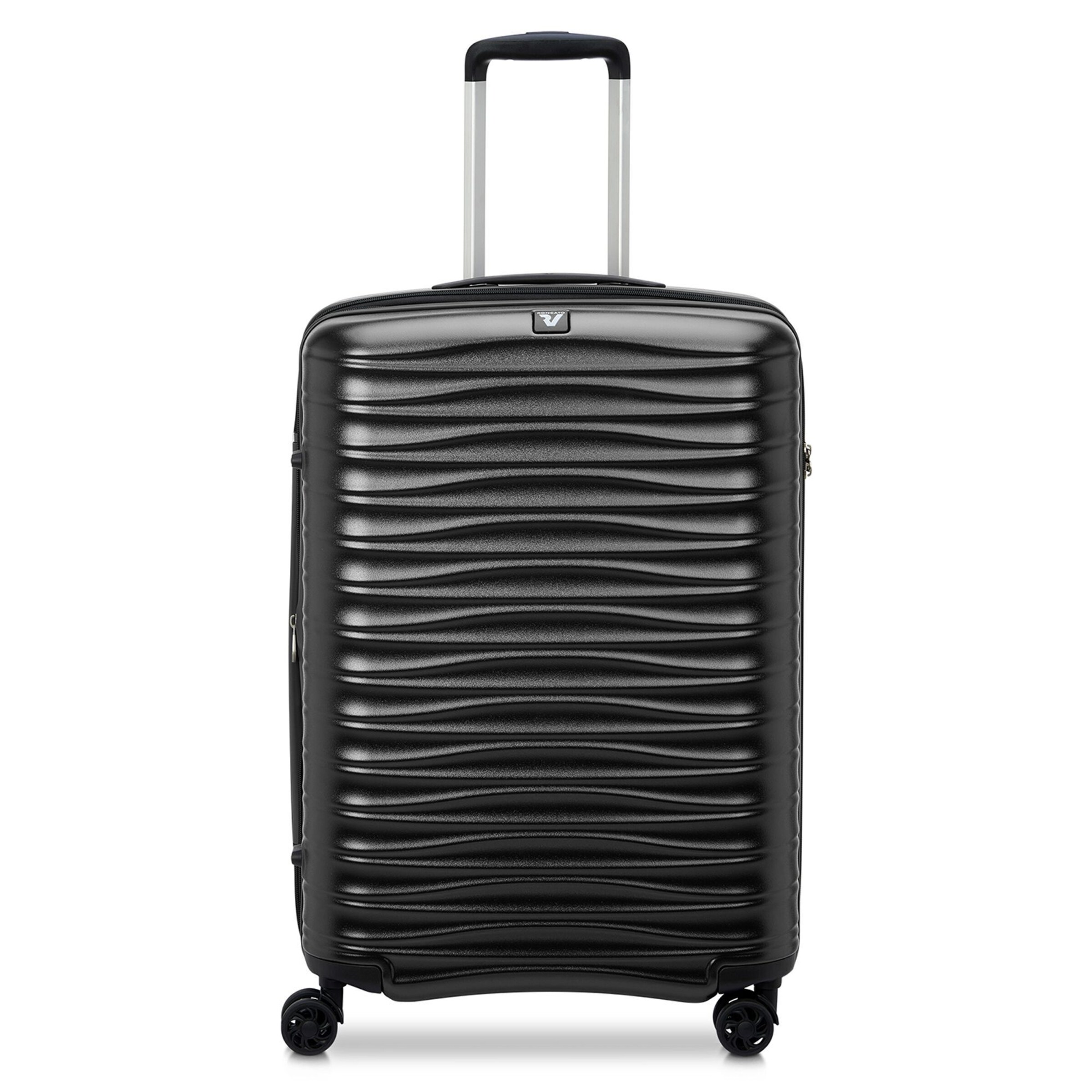 Roncato Trolley 'Wave 4' in Schwarz: Vorderseite
