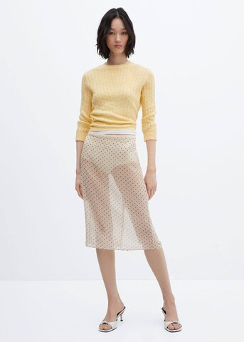 MANGO Skirt in Beige