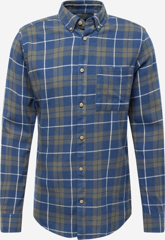 Only & Sons Button Up Shirt 'RAL' in Blue: front