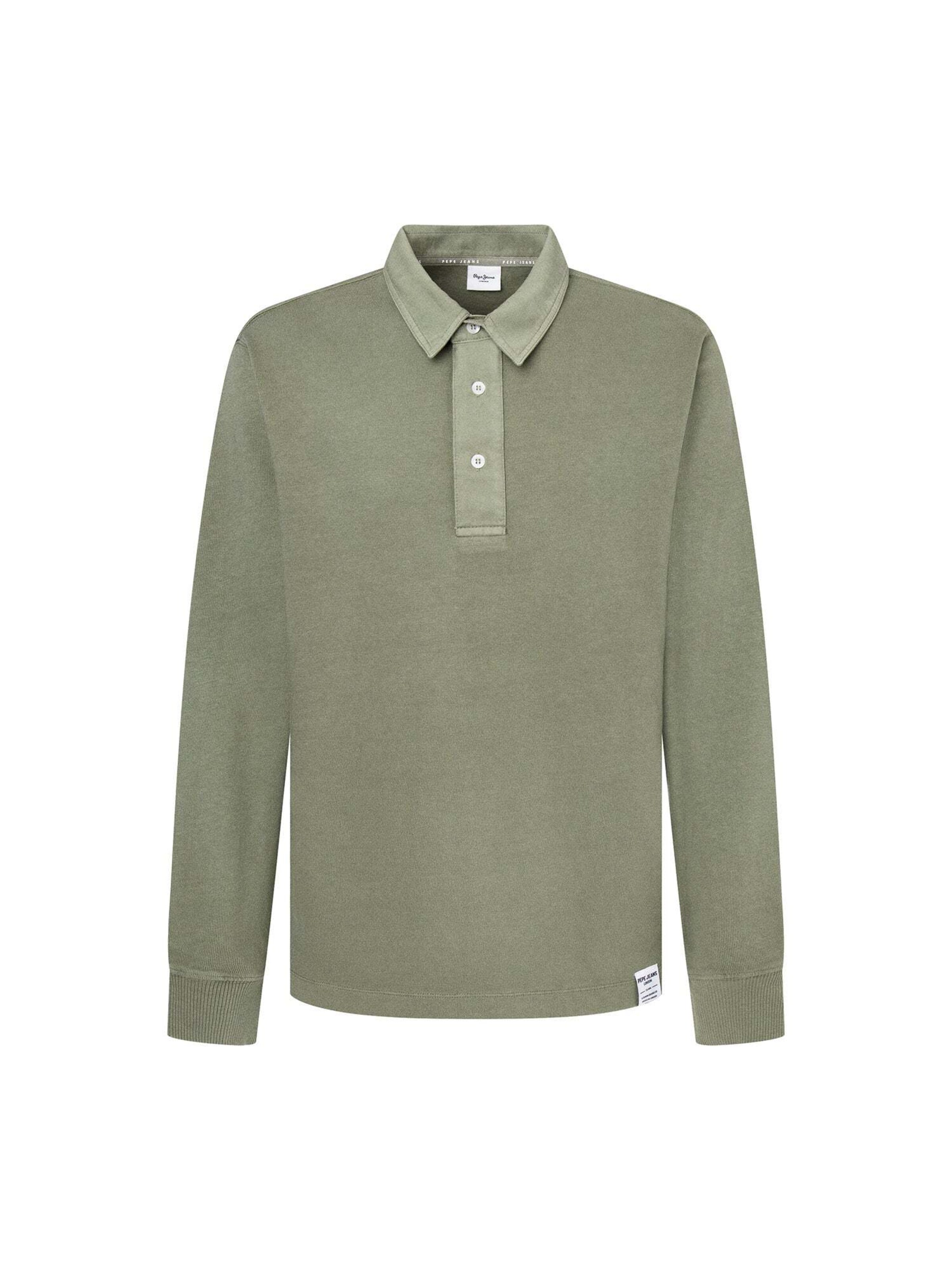T-Shirt ' HENRY LS ' Pepe Jeans en vert : devant
