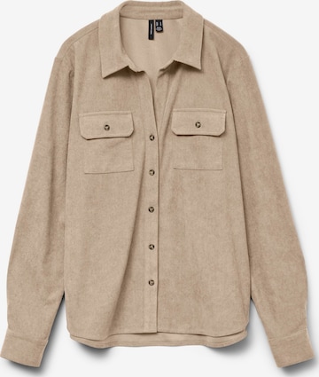 Vero Moda Curve - Blusa 'VMCElly' en gris: frente