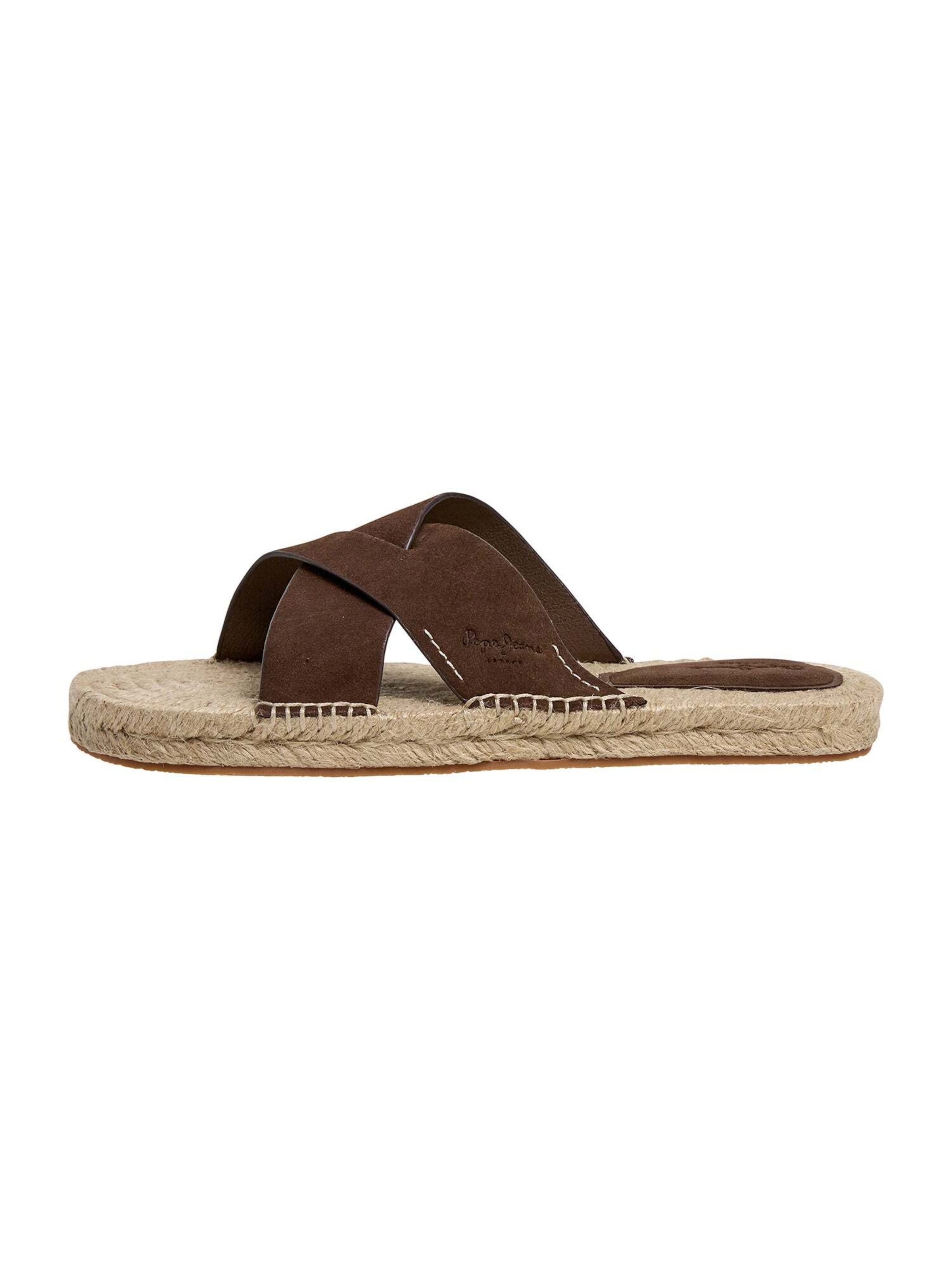 Pepe Jeans Pantolette in Braun: Vorderseite