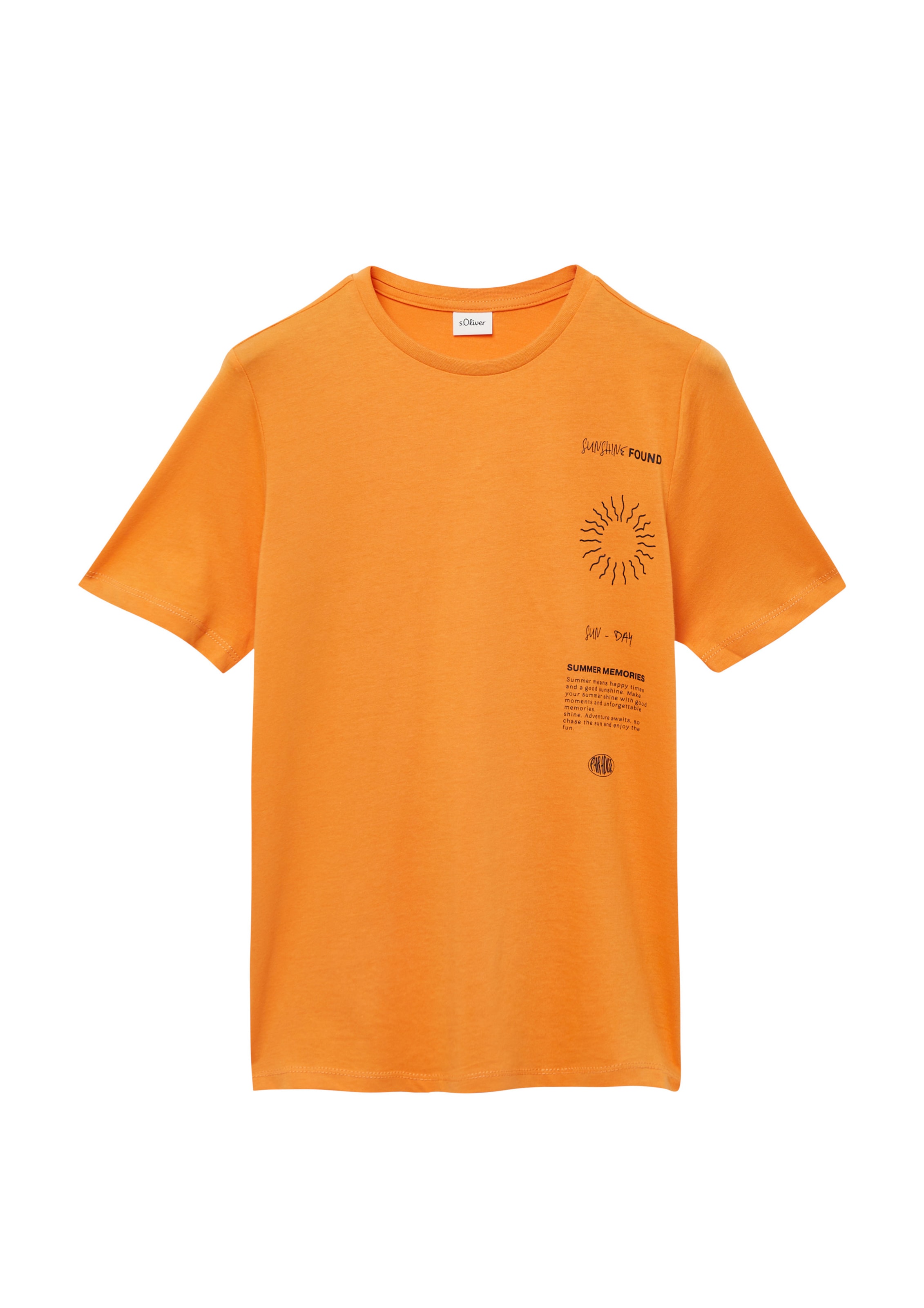 s.Oliver T-Shirt in Orange: Vorderseite