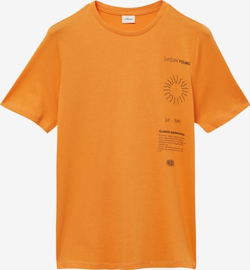 s.Oliver T-Shirt in Orange: Vorderseite