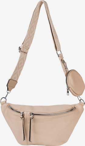 styleBREAKER Crossbody bag 'Halbmond Crossbody Bag Set 3-Teilig' in Brown: front