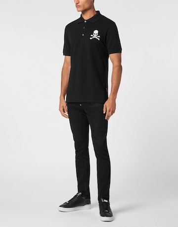 Philipp Plein Poloshirt 'Skull&Bones' in Schwarz
