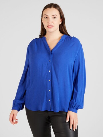 ONLY Carmakoma Blouse 'SUTTON' in Blauw: voorkant