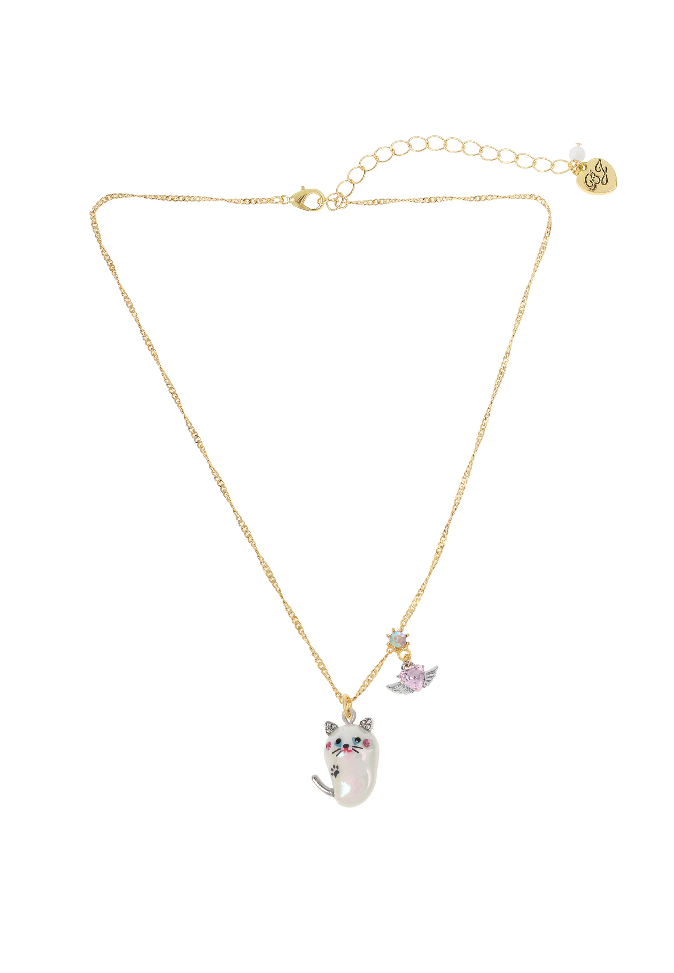 Betsey Johnson Verižica 'Pearl Critters Katzen' | zlata barva: sprednja stran