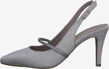 TAMARIS Slingback Pumps in Grey